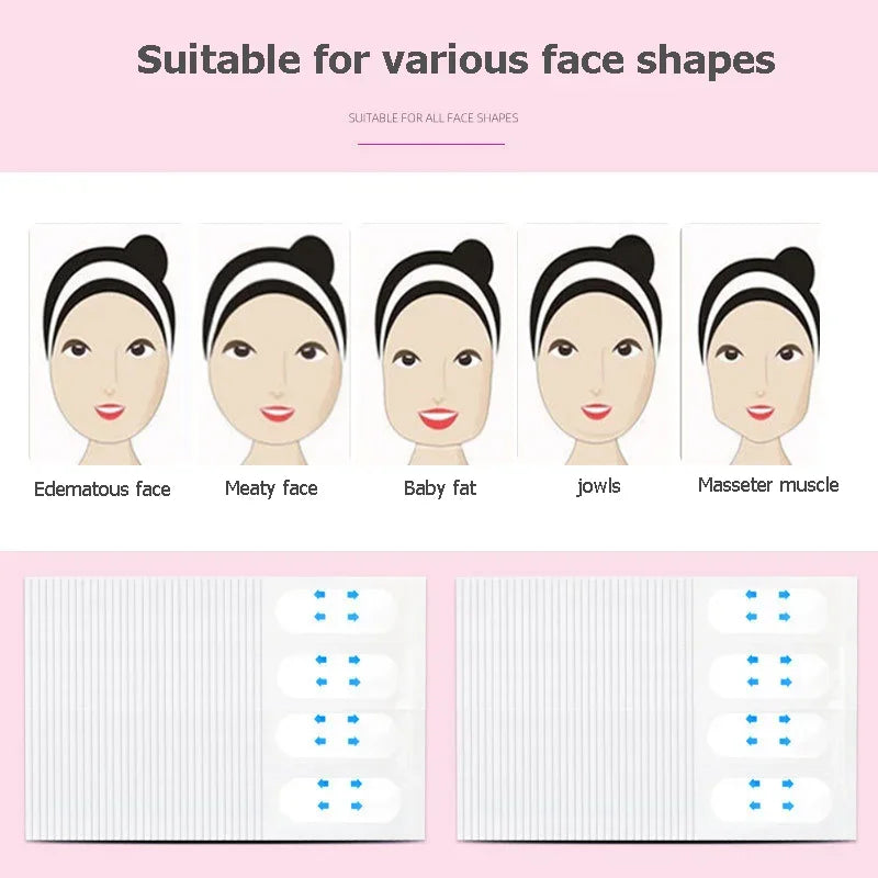 30/20/10Sheets V Lift Face Sticker Invisible Makeup Adhesive Lift Face Tape Slim Patch Breathable Sticker Lifting Tighten Chin