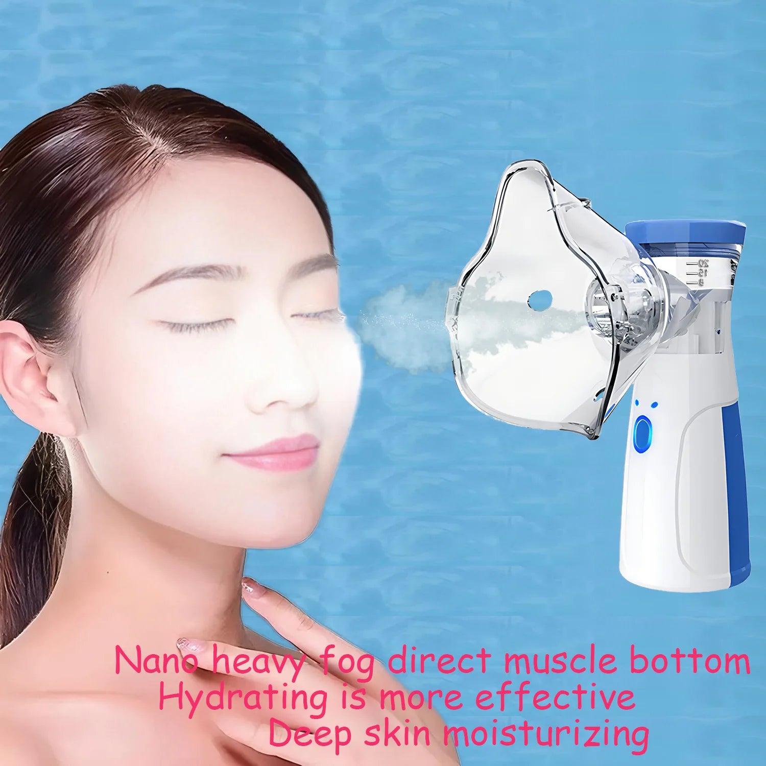 Mini Humidifier Facial Steamer Device Beauty Spray Hydrating Apparatus Cold Spray Apparatus Nano Spray Skin Care