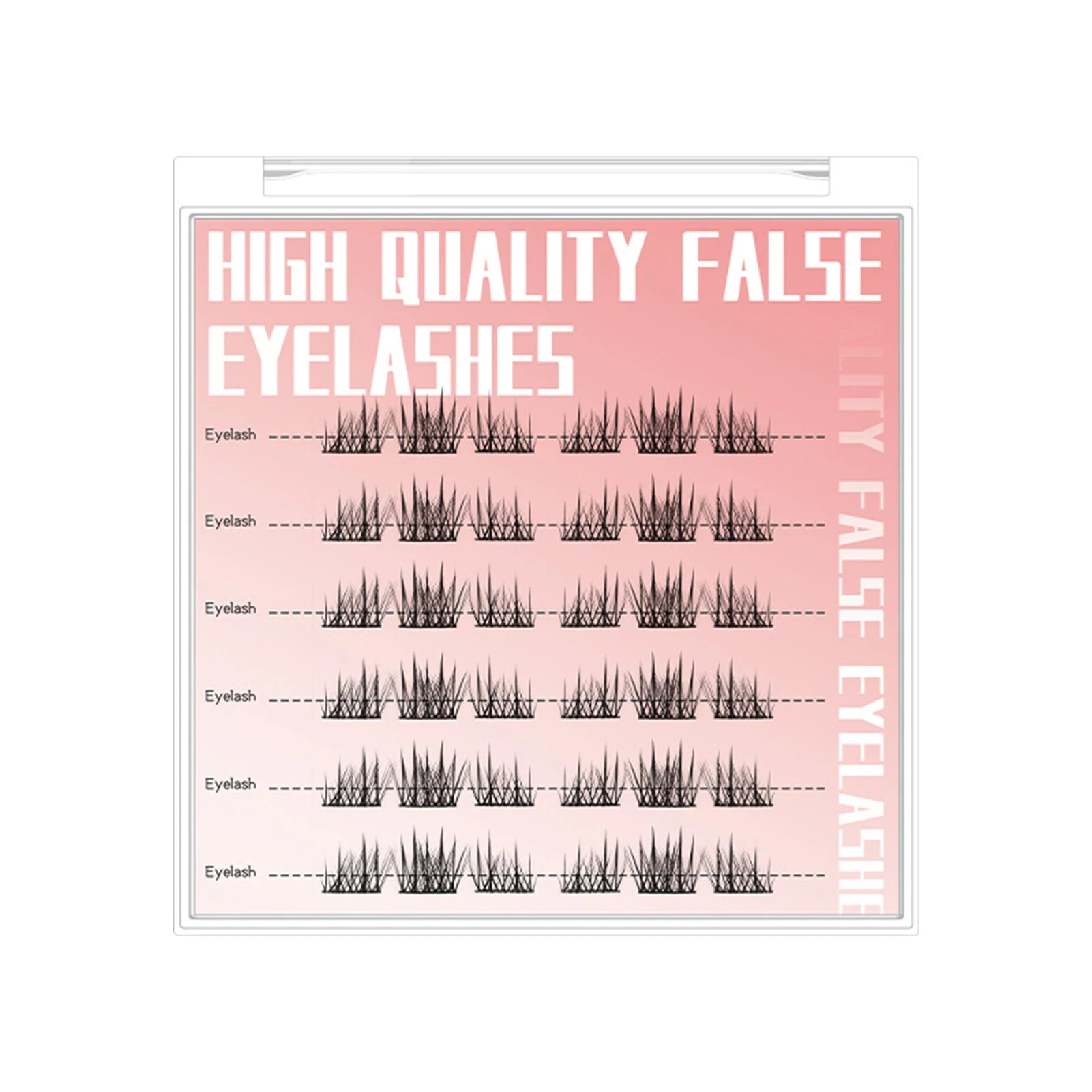 Self Adhesive DIY Lashes No Glue Needed Reusable Bottom Lash 5D Fluffy Cluster Eyelash Korean DIY Manga Lash Extension At Home