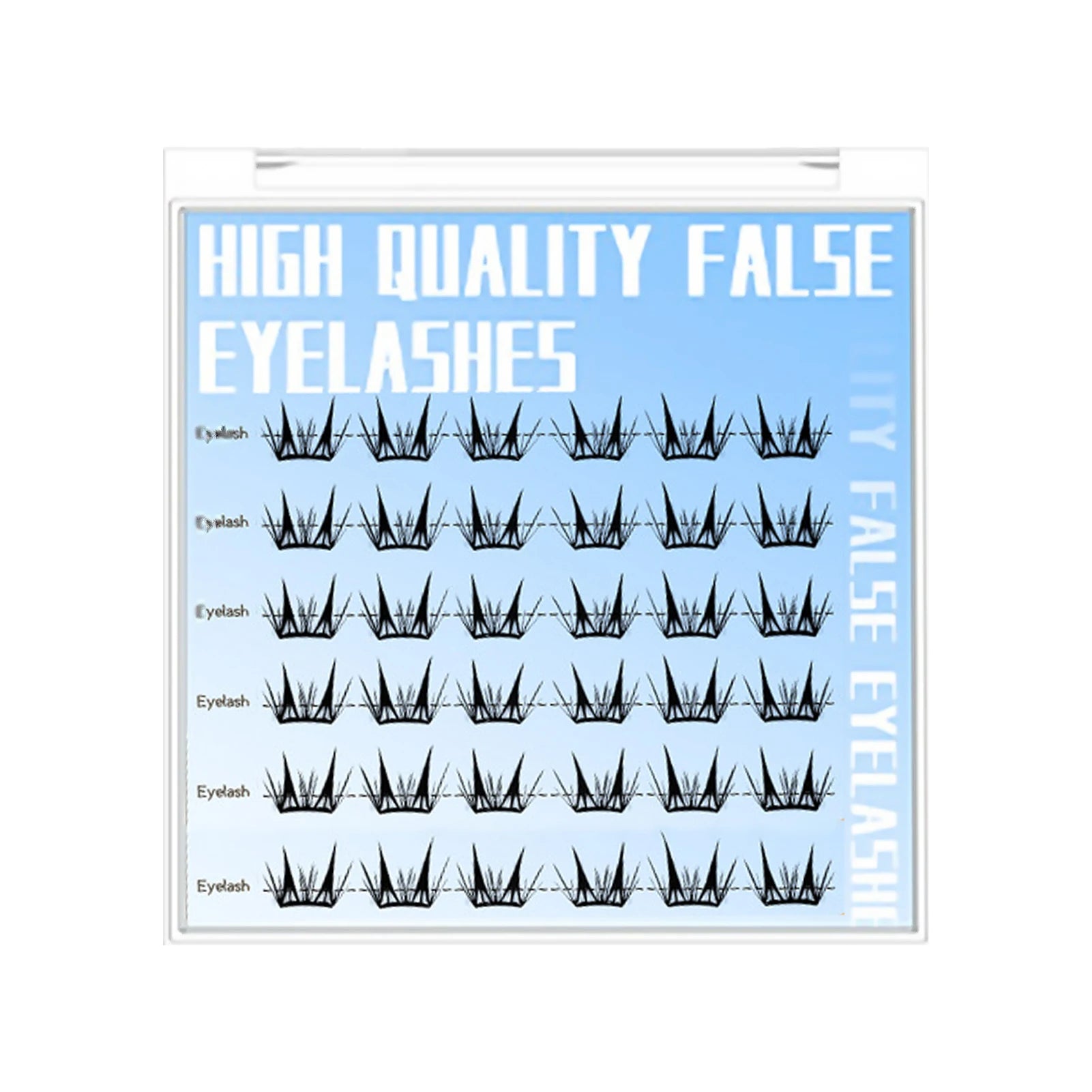 Self Adhesive DIY Lashes No Glue Needed Reusable Bottom Lash 5D Fluffy Cluster Eyelash Korean DIY Manga Lash Extension At Home